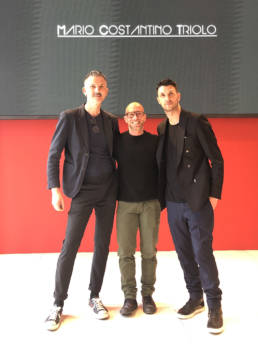 Mario Costantino Triolo con Gianluca Giordano e Davide Muccinelli _ Fashion Week 2020