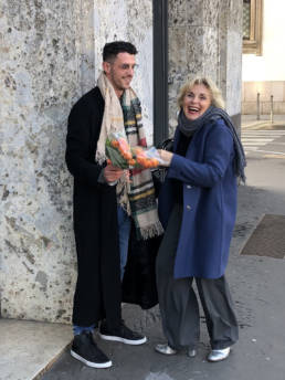 Mario Costantino Triolo con Michela Zio _ Fashion Week 2020